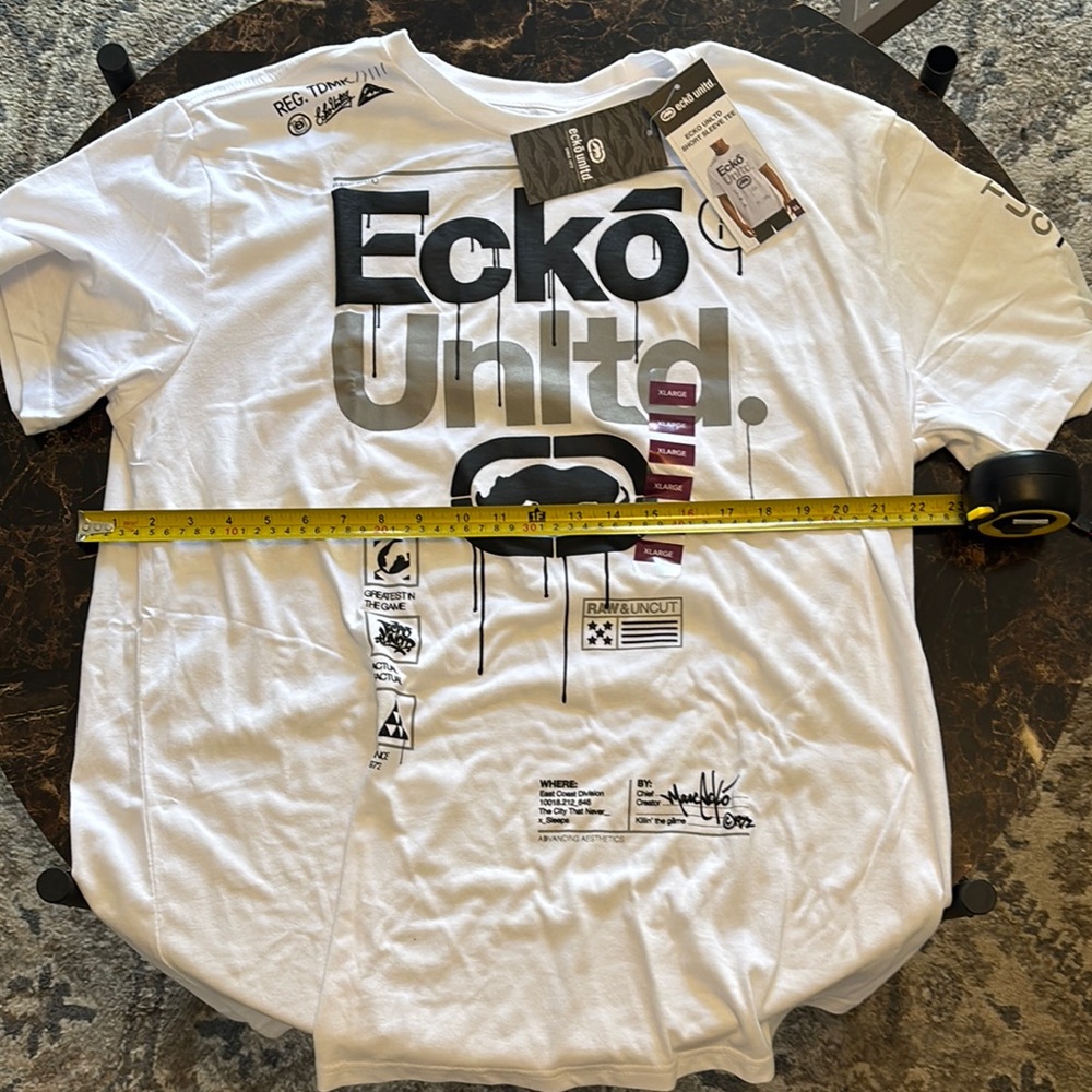 Ecko Unlimited White T-Shirt with Logo